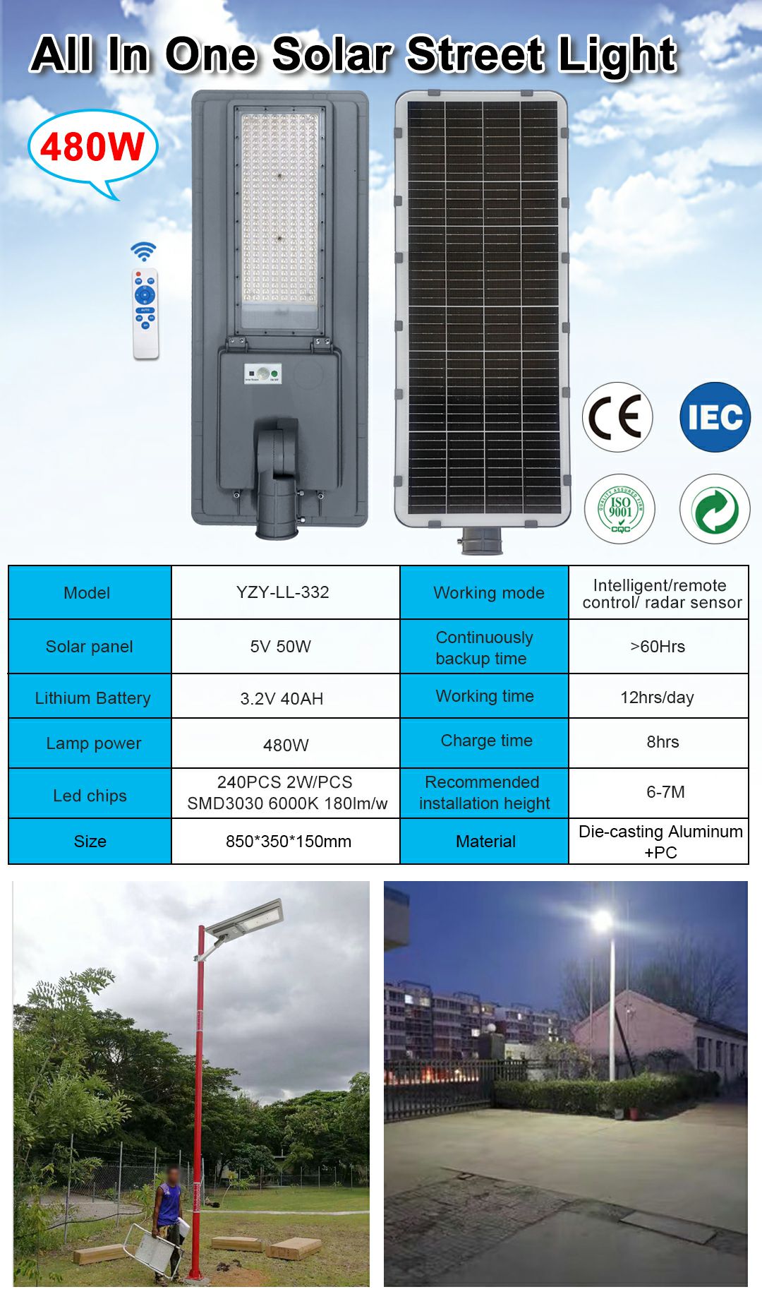 330-331 Integrated Street Lamp